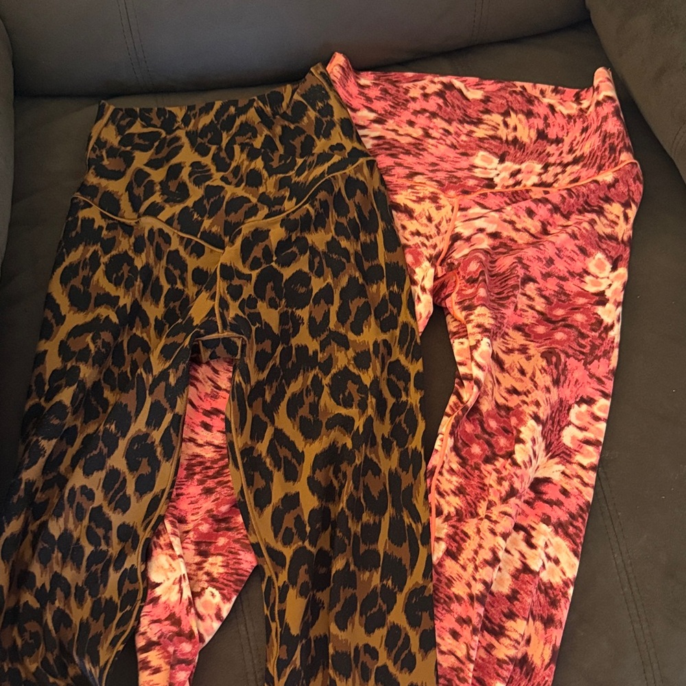 Aerie Leopard and Abstract Print Leggings